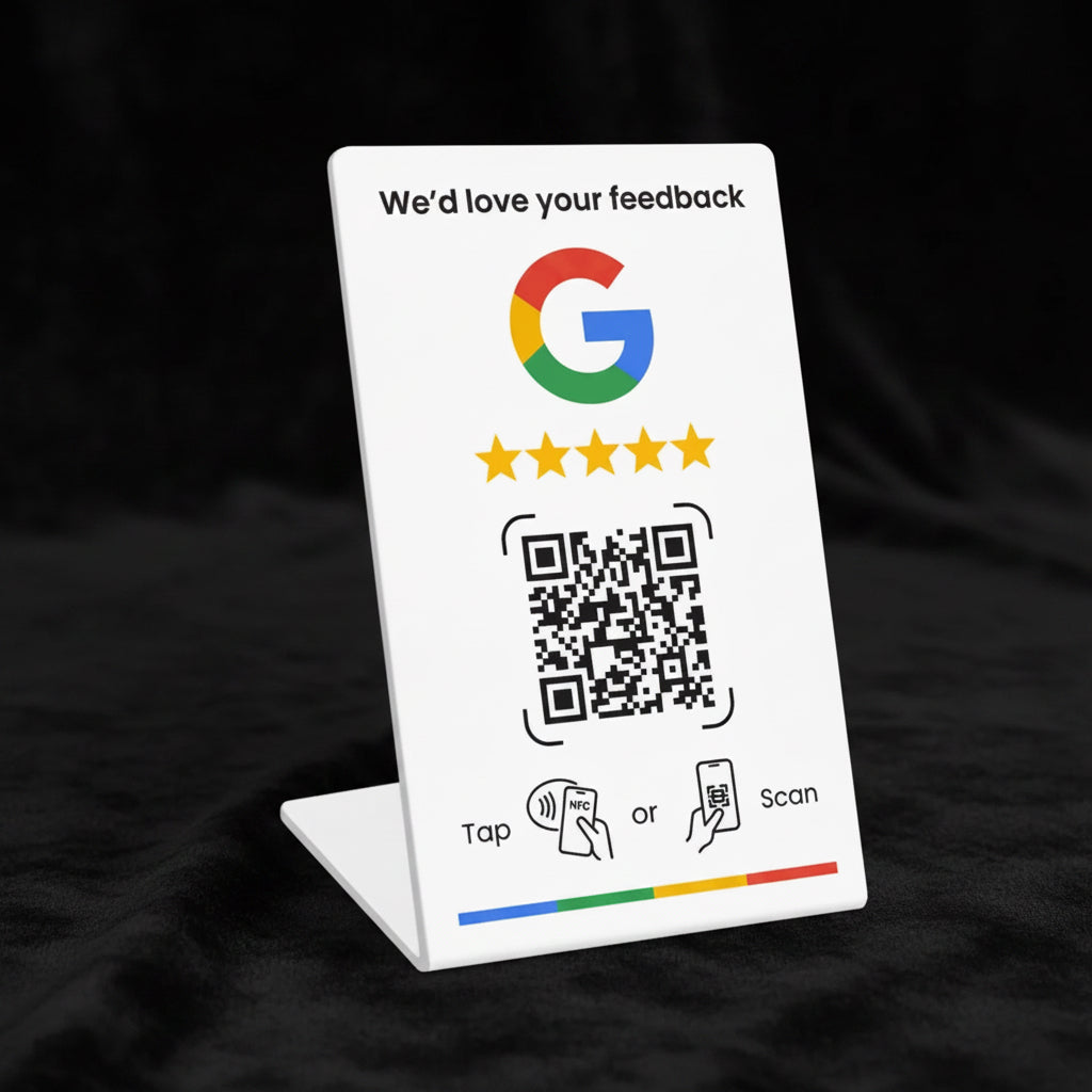 Google Review NFC Standing Card